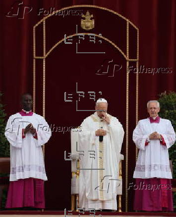Pope Leo XIV presides over mass outside Rome's Archbasilica of Saint John Lateran