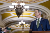 US Treasury Secretary Scott Bessent meets with Senate Republicans