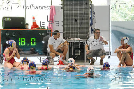 Preparación para el Mundial de Singapur de las selecciones de waterpolo de España