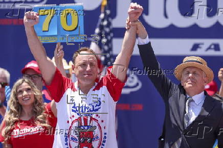 Nathan's Hot Dog eating contest in New York