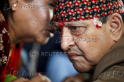 Birthday of former King of Nepal Gyanendra Bir Bikram Shah Dev, in Kathmandu