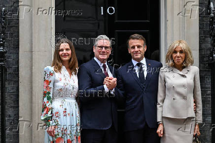 French President Macron visits Britain