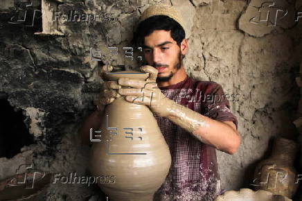 Traditional pottery factory in Kandahar