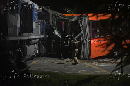 Acidente de trem e onibus