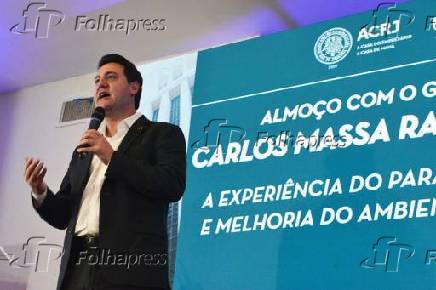 Governador Ratinho Junior na Associação Comercial do Rio de janeiro