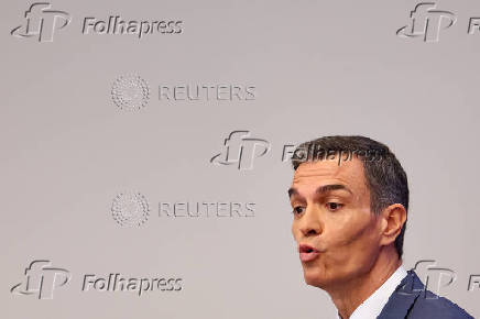 Spanish Prime Minister Sanchez holds a presser before summer break, in Madrid
