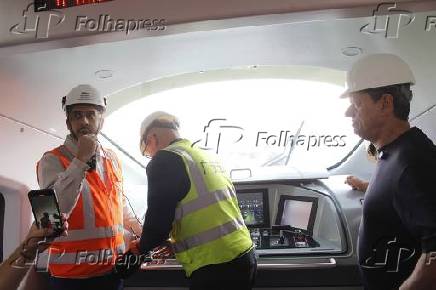 Governador Tarcísio visita obras do monotrilho - SP