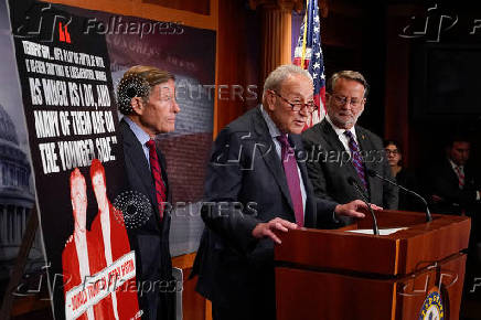 U.S. Senate Democrats compel the Trump administration to release files on disgraced financier and sex offender Jeffrey Epstein