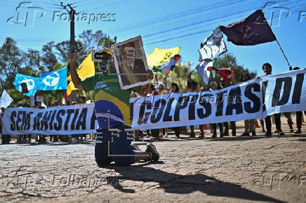 Manifestantes en Brasil protestan contra aranceles de EE.UU
