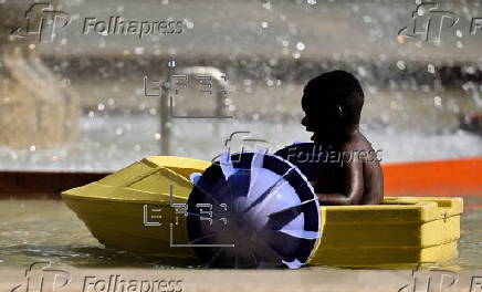Heatwave in affects Frankfurt