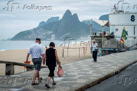 Movimentacao na Praia de Ipanema