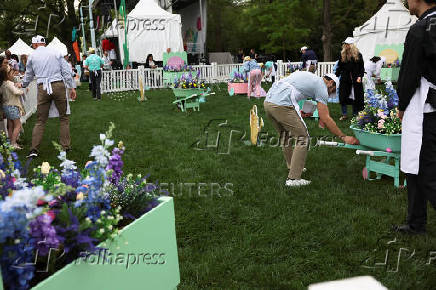 U.S. President Trump attends the annual White House Easter Egg Roll
