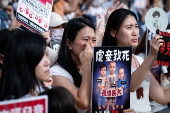 Anti-child abuse protest in Taipei