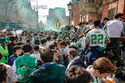 Conference League - Final - Real Betis & Chelsea fans gather in Wroclaw
