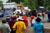 Guna's people protest against government social reforms and Memorandums of Understanding between Panama and the U.S, in Akua Yala