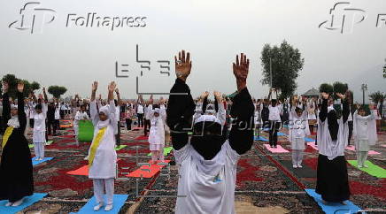 International Yoga Day observed in Kashmir