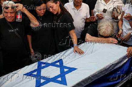 Funeral of hostage Yonatan Samerano, in Tel Aviv