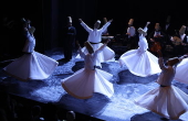 Members of Whirling Dervishes perform in Tunis