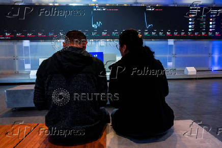 Market indices fluctuate at B3 Exchange in Sao Paulo