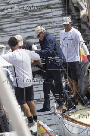 El rey emérito está en Sanxenxo, por cuarta vez en lo que va de año, para disfrutar de la quinta prueba de la Liga 6 metros