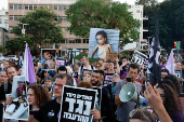 Protest demanding ending the war in Gaza and the release of all hostages, in Tel Aviv