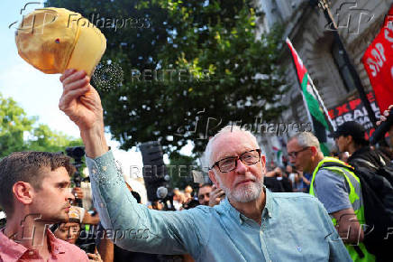 Pro-Palestinian protest outside Downing Street in London