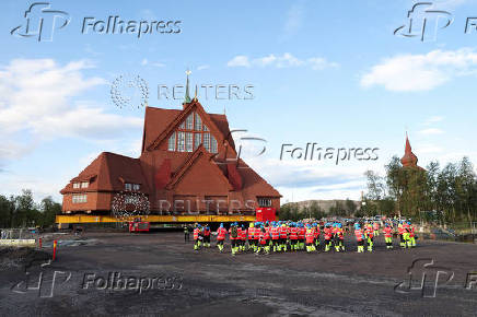 Relocation of the Kiruna's historic wooden church