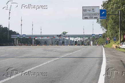 Praça de pedágio da rodovia Anchieta operado pela Ecovias