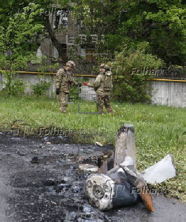 The aftermath of the overnight Russian attack in Ukraine's Kharkiv
