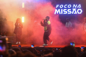 Virada Cultural, o cantor Rapper Rashid, no palco de Itaquera