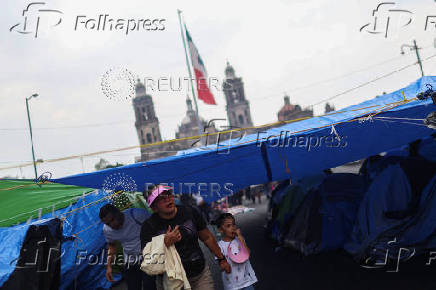 Protest of National Coordination of Education Workers (CNTE) in Mexico City