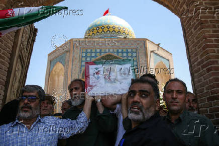 Funeral for those killed in Israeli strikes on Iran, in Qazvin