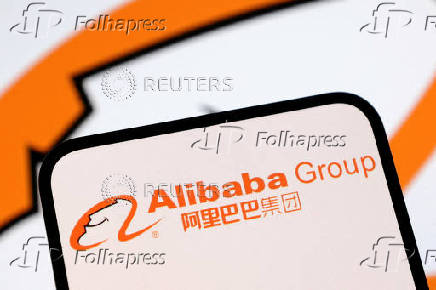 FILE PHOTO: Illustration shows Alibaba group logo