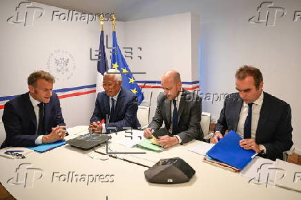 European leaders hold video conference on Ukraine