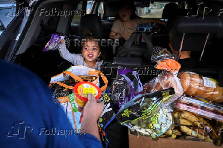 Food pantry is busy, weeks into the continuing U.S. government shutdown, in Fountain
