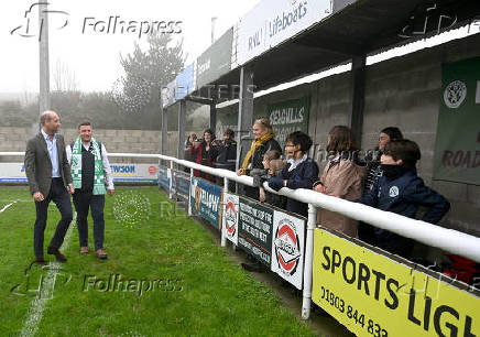 The Prince Of Wales Opens New Road At Mousehole Football Club