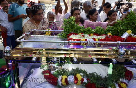 Funeral for Kashmir attack victim held in Bangalore