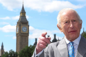 Britain's King Charles visits the Thames Tideway Tunnel Project in London