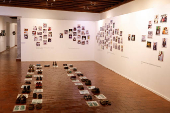 People attend an exhibition called 
