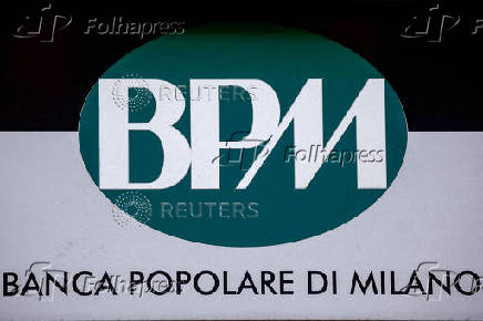 FILE PHOTO: FILE PHOTO: A BPM logo is seen in Rome, Italy