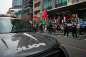 Protest outside the Israeli consulate in Toronto