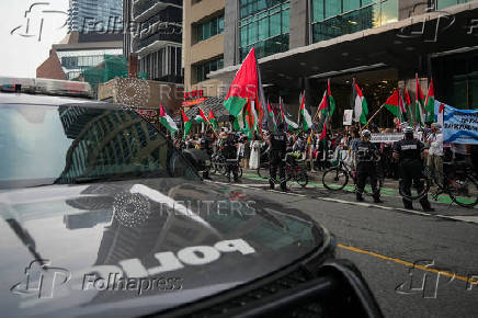 Protest outside the Israeli consulate in Toronto