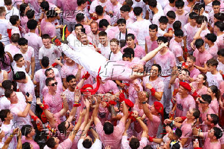San Fermin festival (Chupinazo) in Pamplona
