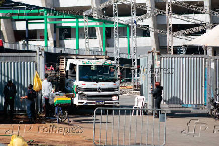 Estrutura do prime rock brasil começa a ser montada no mineirão