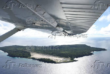 A view of the U.S. Tactical Mobile Over-the-Horizon Radar (TACMOR) site in Angaur