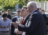 Israel's Foreign Minister Gideon Sa'ar visits Kyiv