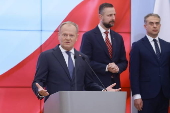 Polish Prime Minister Donald Tusk announces government reshuffle