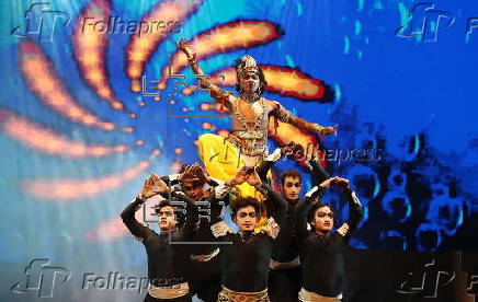 Dance drama in New Delhi prior Hindu festival Janmashtami marking Lord Krishna's birth