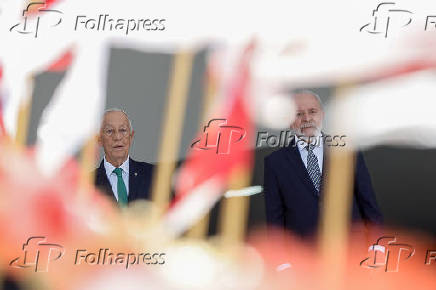Lula recebe presidente de Portugal no Palácio do Planalto