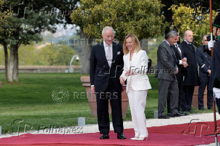 Britain's King Charles and Queen Camilla visit Italy